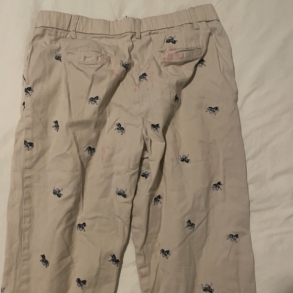 Zebra Animal Capri Crop Cropped Hipster Hippie Artsy Classy Boho Bohemian Pants - Picture 2 of 5